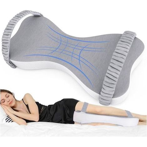 Coussin orthopédique pour jambes - Oreiller pour dormir sur le côté - Soutien genoux et grossesse - Oreiller de nuit ergonomique (1/5)