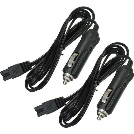 2m 12v Voiture Glacière Réfrigérateur Allume-cigare 2 Broches Chargeur Câble thsinde (1/4)