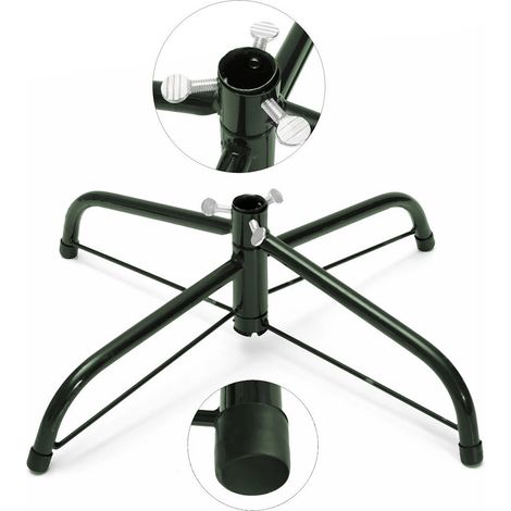 Support en fer vert pour sapin de Noël, accessoires métalliques pour sapin de Noël, support de base (1/5)