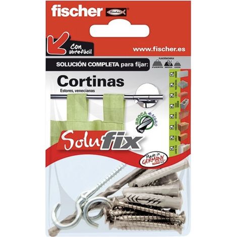KIT FIJACIÓN CORTINAS 502687 SOLUFIX FISCHER (1/2)