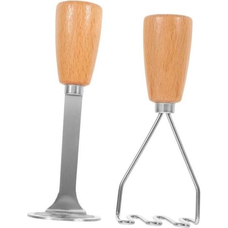 2Pcs presse-purée presse-fruits presse-pommes de terre passoire à pommes de terre purée de pommes de terre potato masher pilon (1/4)