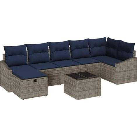 Maison Exclusive - Set di divani con cuscino 5 pcs polyrattan