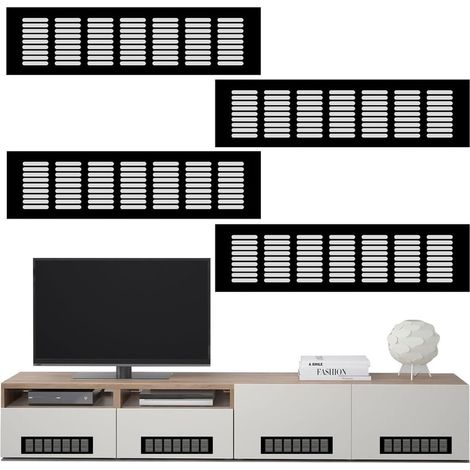 Grilles de ventilation pour une circulation d'air optimale - 4 pièces en aluminium (1/5)