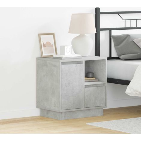 Nachttisch Beton Grau 50 x 34,5 x 50 cm Holzwerkstoff