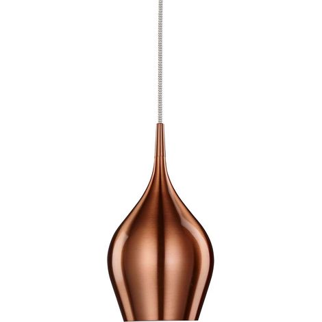 Searchlight Vibrant - Luminaire suspendu à 1 ampoule, petit dôme, cuivre, E14 (1/5)
