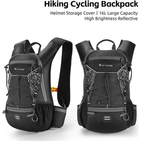 Fahrradrucksack, Outdoor-Multifunktionsrucksack für Camping und Wandern, großes Fassungsvermögen, reflektierendes Design