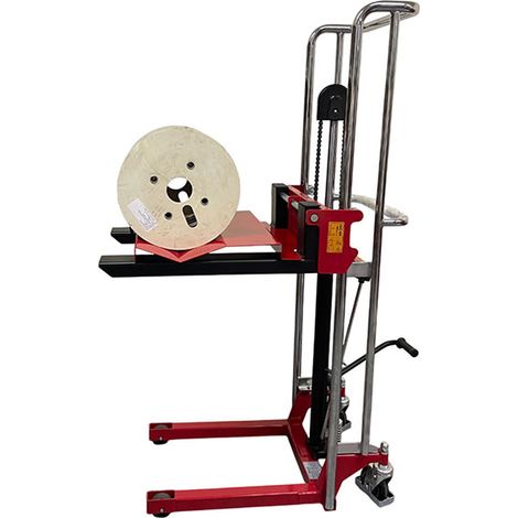 Impilatore porta bobina con piattaforma trasversale - Sollevamento max 850mm - Carico max 400kg - 300282/PBT