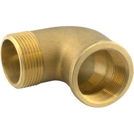 Gomito in ottone maschio - femmina - 2 1/2", GENIL