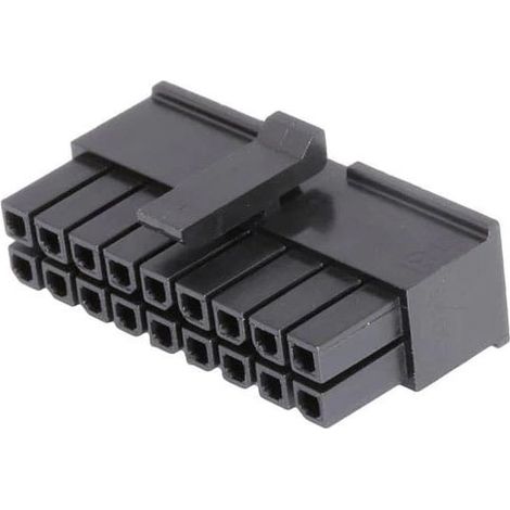 Connettore Micro Fit maschio 9X2 vie