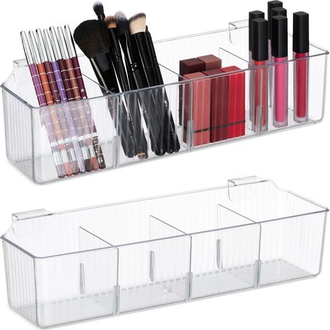 Organizadores colgantes para puerta, 4 ranuras, cestas transparentes