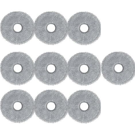 lot de 10 pour Dreame L10s Ultra Gen 2 / L10s Pro Ultra / X40 Ultra / X40 Master / L40 Ultra / X50 Ultra Complete, pour Mova E30 Ultra, Tampons de Nettoyage en Microfibre Lavables (1/5)