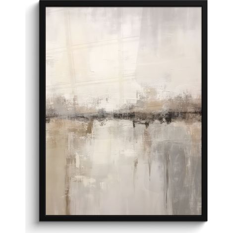 AFFICHE ENCADRÉE Art moderne - Abstrait - Beige Tableau Décoration Murale 60x80 (1/5)