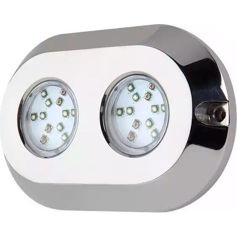 Projecteur LED submersible RGB pour embarcations double - 12V - (1/5)