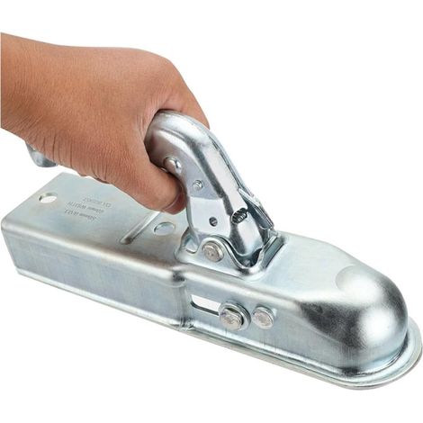 Attelage De Remorque en Acier Pressé De 50mm, for Remorques Non Freinées Jusqu'à 750kg, Support De Coupleur De Remorquage (1/5)