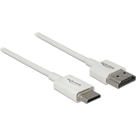 DeLOCK 85142 cable HDMI 1 m HDMI tipo A (Estándar) HDMI Type C (Mini) Blanco