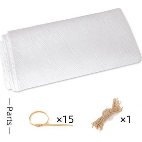 Filet De Protection Enfants - Maille Polyester 3 M - Pour Balcon Escalier Rampe Terrasse - 1 Pièce (1/4)