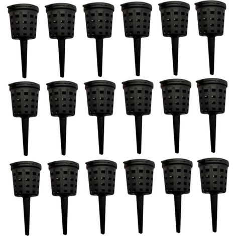 Yardenfun Panier Fonctionnel Noir 100 Boîtes de Jardinage Réutilisables en Plastique avec Couvercles (1/5)
