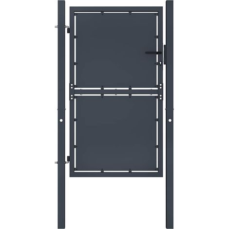 Portail de jardin en acier 100 x 150 cm anthracite