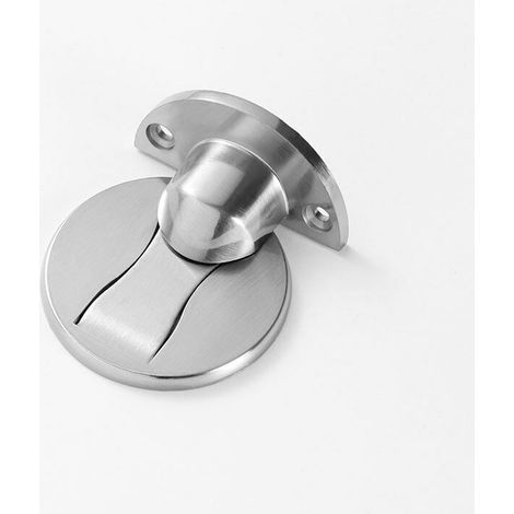 Butée Porte Magnétique,Butée Porte Support Loquet Butoir Porte Métal,304 Acier Inoxydable Résistant(1pcs,acier brossé),120g (1/4)