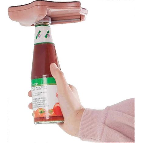 Ouvre-bouteille, ouvre-bocal, rose, pour ustensiles de cuisine et de bar (1/5)