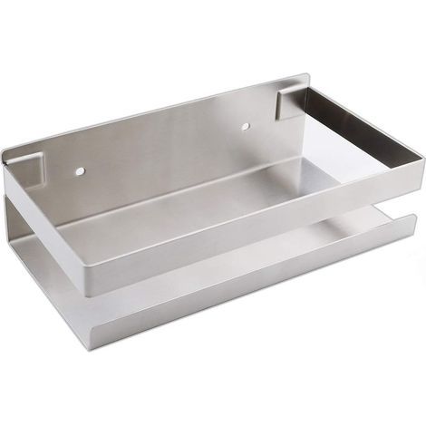 Bathroom Wall Shelf 20-40cm Modern Matte Black Bathroom Kitchen Shower Brushed(20X10.5X6cm) (1/5)