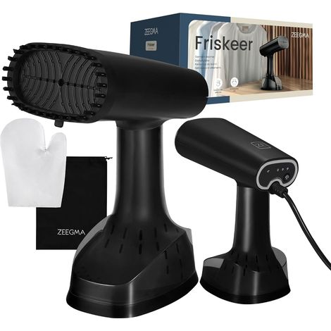 2 en 1 Défroisseur Portable pour Vêtements, Fer à Vapeur 1640 W, 380 ml Débit de Vapeur 25 g/min Chauffage Rapide en Toute Sécurité pour le Tissu Repassage Horizontal et Vertical (1/5)