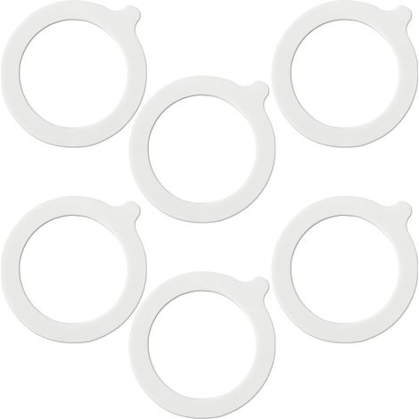 6 Pièces Rondelles, Joints de Bocal en Silicone Universelles (1/5)