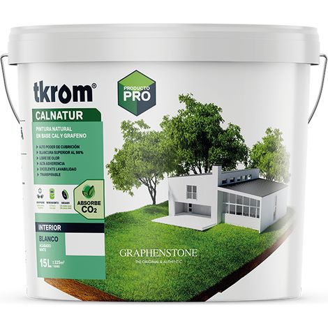 Tkrom Pintura Interior natural Calnatur Blanco mate 4 Lt