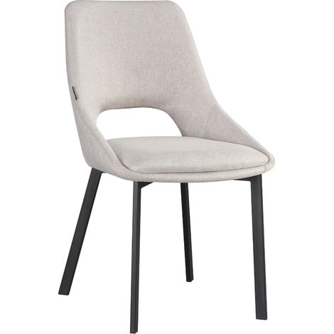 Silla tapizada LUMO, tela beige (1/5)