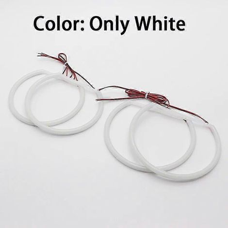 SMD Cotton Light Switchback LED Angel Eye Halo Ring Kit für BMW E46 325i 325xi 330i 330xi mit HID-Scheinwerfern 1999 2000-2005 – Weiß