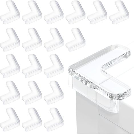 20Pcs Coin de Table Protection Bebe Protection Coin de Table Protege Angle Bébé Transparent Haute élasticité Protege Coin de Table (1/5)