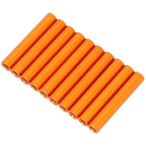 M3 x 30 Goujon d'assemblage, Entretoise Ronde De Colonne À Entretoise Tiges De Fixation De Goujon en Aluminium, Lot de 10 (1/4)