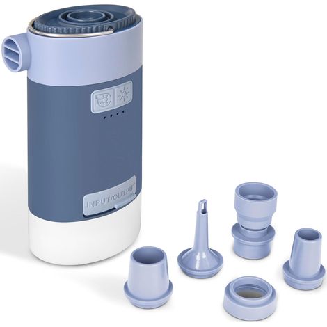 Gonfleur Solaire 3 en 1 en ABS - Longueur 7,3 cm - Largeur 4,8 cm - Hauteur 13,3 cm (1/5)