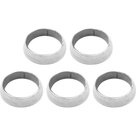 Lot de 5 joints d'échappement en forme de donut en acier inoxydable 201 - Diamètre intérieur : 58 mm - Diamètre extérieur : 72 mm - Hauteur : 17 mm - Pour voiture (1/5)