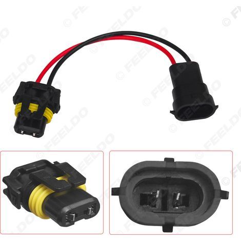 Adapter cable for automotive LED/HID lamp socket 9005 9006 9012 to H8 H9 H11 and adapter cable for headlight socket (1/5)