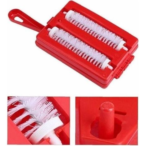 pair 1pc Sweeper Tapis Handheld Double Brosse Crumb Dirt Nettoyant Pinceau Collecteur pour Débris Sofa Pet Brosse à Couleur Aléatoire-Fei Yu (1/3)