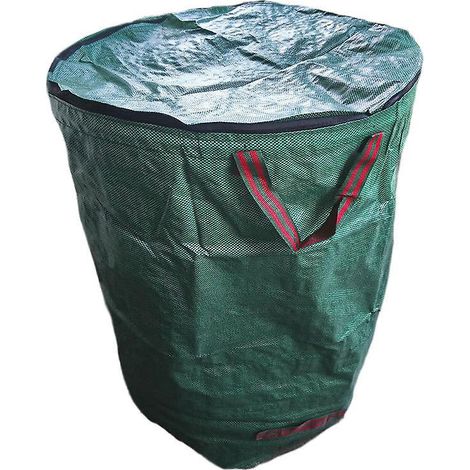sac De Jardin Pour Dchets Verts 300l - Sacs Poubelle Pour Feuille Morte Dchets Vgtaux Jardinage - Rutilisable Autoportant Pliable (1/4)