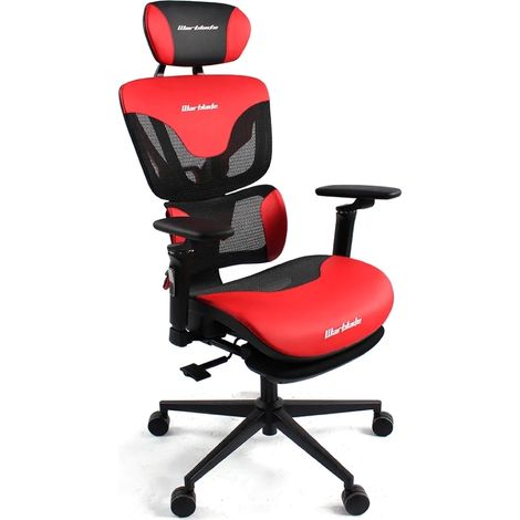 POLTRONA UFFICIO GAMING ROSSA E NERA (1/5)
