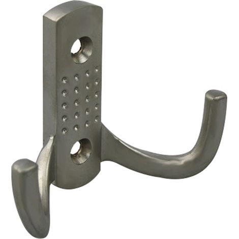 Wandhaken Ausführung Edelstahloptik Mantelhaken Kleiderhaken Türhaken aus Metall (1/2)