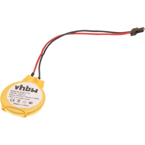 vhbw BIOS-Batterie kompatibel mit Lenovo ThinkPad X120e, X130e, X100E 3508, X100E 3507, X121e, X130, X121 Computer Notebook (150 mAh, 3 V, Li-Ion) (1/3)