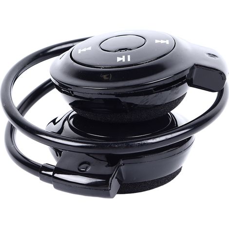 Écouteurs Bluetooth sans fil, son HiFi clair, pliables et enveloppants, pour la course et le sport (noir) (1/5)