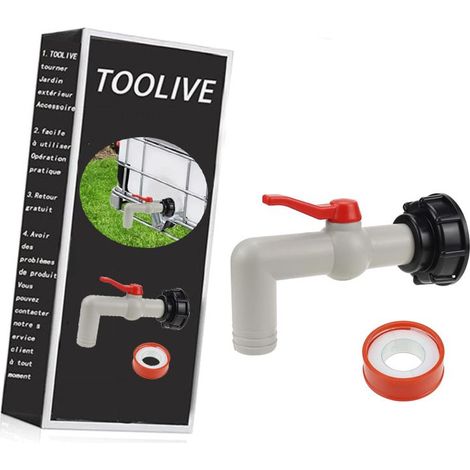 LYERCW – IBC-Hahnadapter für 60-mm-Gewindetanks, Adapter für IBC-Regenwassertanks (1/5)
