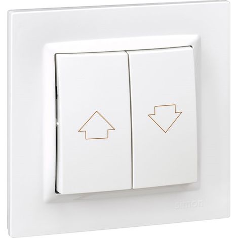 Bouton Store Simon Blanc Commande Intuitive Pour Stores Et Volets Roulants - Simon (1/2)