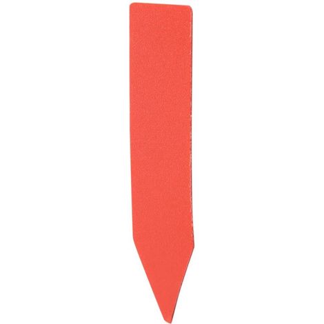 Étiquette de nom de fleur en plastique, étiquette du nom de la plante, facile à coller 100 pièces de 1,97 x 0,39 pouces imperméable anti-UV nom de la plante étiquette rouge (1/5)