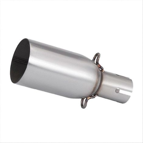 Pot d'échappement moto modifié, section centrale 28mm, silencieux intermédiaire en acier inoxydable, tube performance pour customisation. (1/5)