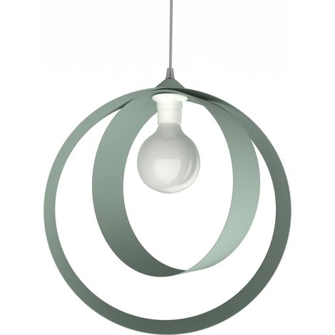LUMICOM NUCLEO Sospensione, 1X E27, max 42W, metallo, verde iceberg, D.40cm (1/4)