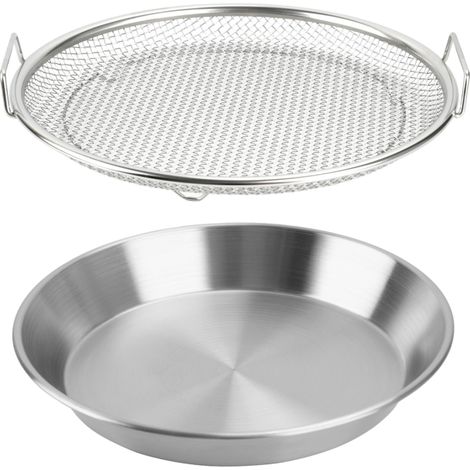 Bandeja de filtro de aceite de acero inoxidable, bandeja recogegotas para freidora de aire, bandeja de filtro para postres.