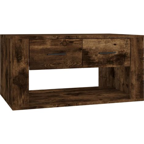Maison Exclusive - Couchtisch Räuchereiche 80x50x40 cm Holzwerkst