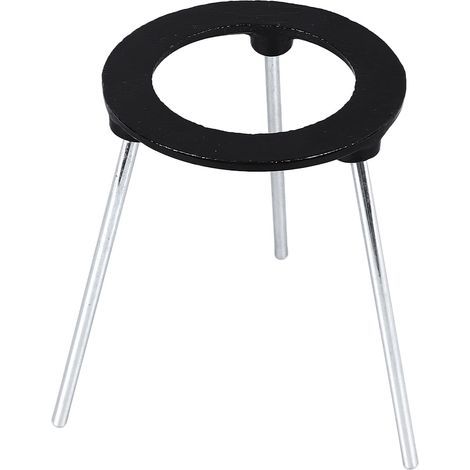 Trépied à feu ouvert, Support de brûleur de lampe Bunsen, Support en fonte pour expérience chimique (1/5)