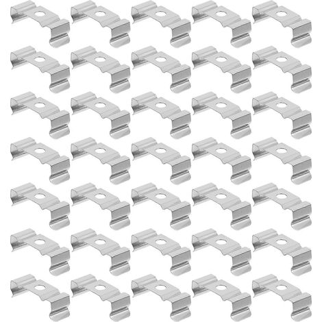 100 supports de fixation en U en acier au manganèse pour lampes LED (1/4)
